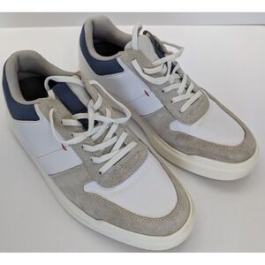 FootJoy Contour Casual Golf Shoes Mens 8 M White Leather Grey Suede Blue 54374